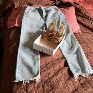 Buy Jeans, get sandals for free! Purchased at Wild Dove Boutique in San Diego.